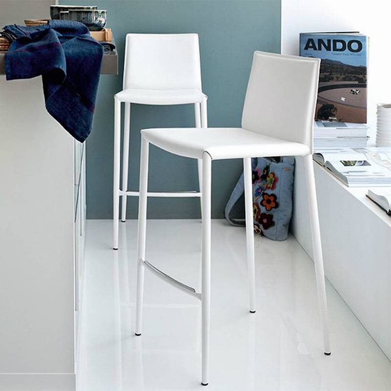Calligaris Boheme Stool Stools Leather Kitchen Ultra Modern