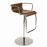 Vertigo Leather Stool Stools by Calligaris