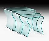 Charlotte Tris End Tables by Fiam