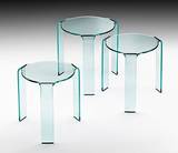 Omaggio Alvar Aalto Tris End Tables by Fiam