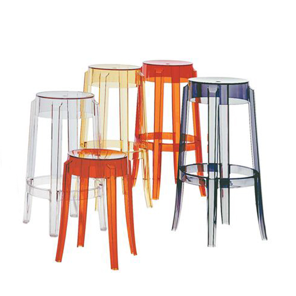 Charles Ghost stool from Kartell, designed by Philippe Starck
