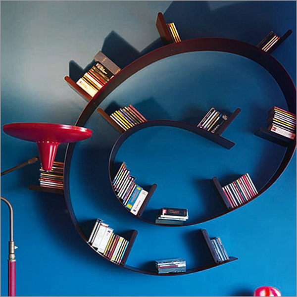 Bookworm bookcase from Kartell, designed by Ron Arad