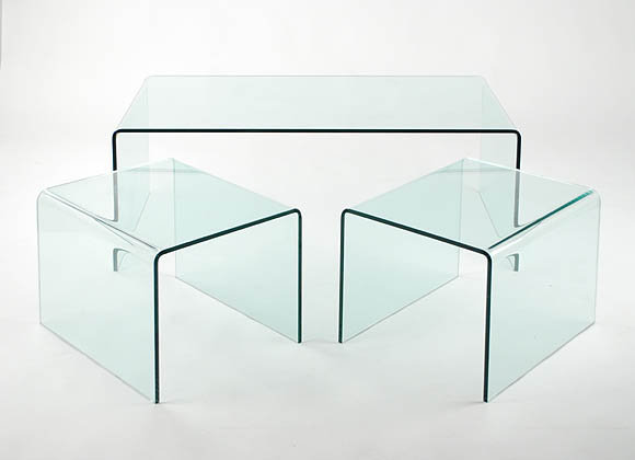 Modern Nest Glass Side Table Living Room Furniture - China Coffee