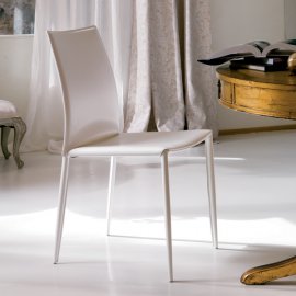 Linda Leather Dining Chair by Bontempi