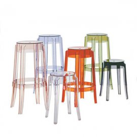 Charles Ghost Stool by Kartell