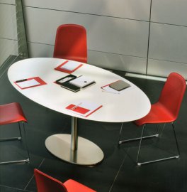 Inox Ellittico Dining Table by Pedrali