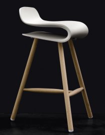 BCN Wooden Base Stool by Kristalia