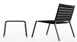 Rest Footrest Lounge Chair by Kristalia