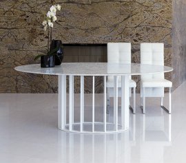 Embassy Marble Dining Table by Steelline