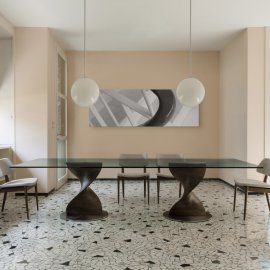 Elika 2 Base Dining Table by Porada