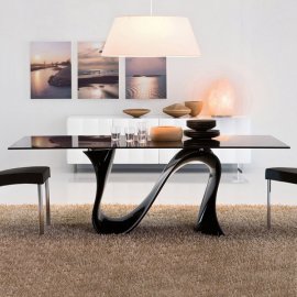 Wave 8014 Fixed Dining Table by Tonin Casa