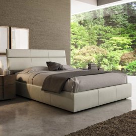 Plank Bed 9100 Upholstered by Huppe