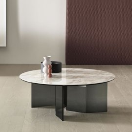 Metropolis Low Table Ceramic by Tonelli