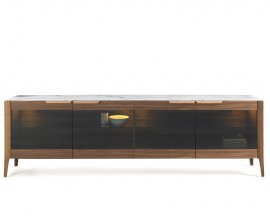 Atlante 4 Glass Sideboard by Porada