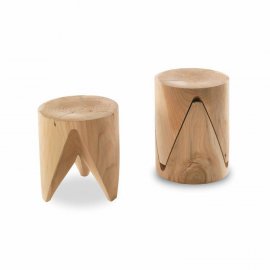 J+I Zig + Zag Accent Stool by Riva 1920