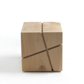 J+I Crocetta Accent Stool by Riva 1920