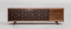 Granada Wood and Glass Cabinet by Tonin Casa