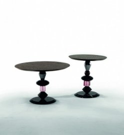 Pandora Wooden Marble Metal Table by Tonin Casa