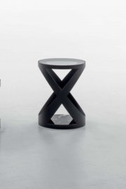 Rimini Glass and Metal Side Table by Tonin Casa