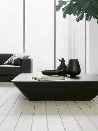 Nara Leather Coffee Table by Tacchini