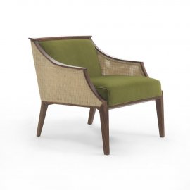 Liala Straw Easy Chair by Porada