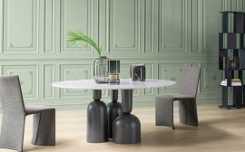 Cop Round Dining Table by Bonaldo