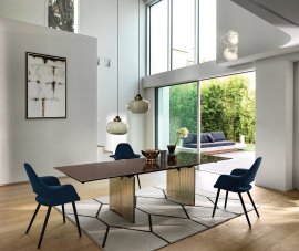 Waves Dining Table by Fiam