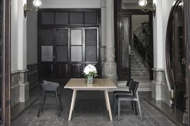 Mitis Wood Dining Table by Punt Mobles