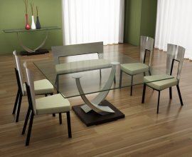 Tangent Dining Table by Elite Modern