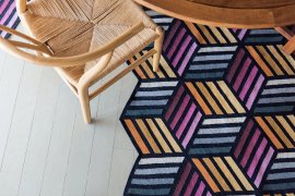 Parquet Hexagon Rugs by Gan Rugs