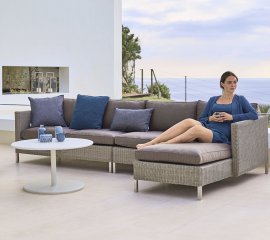 Connect 2 Seat Right Module Sofa by Cane-line