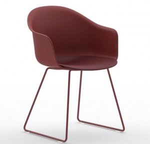 Mani Armshell Sled Armchair by Arrmet