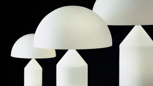 Atollo Glass Table Lamp by Oluce