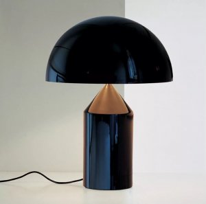 Atollo Metal Table Lamp Lighting by Oluce