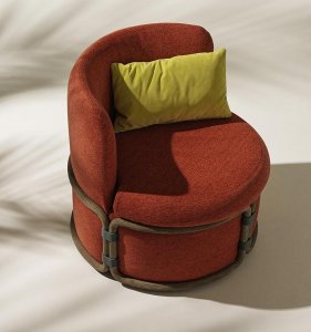 Rotin Lounge Armchair by Ethimo