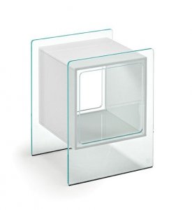 Magique Cubo Nightstand End Table by Fiam