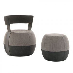 Barrique Armchair Pouf by Tomasella
