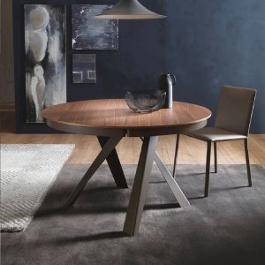 Emisfero Legno Extendable Table by Ozzio