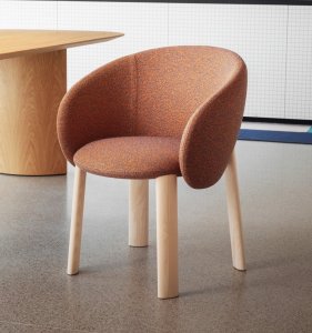 Nebula Wood Armchair by Miniforms