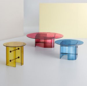 Double L Glaze Coffee Table by Potocco