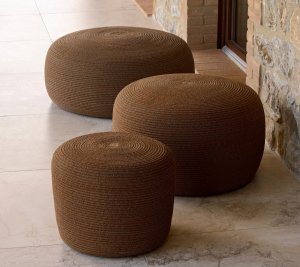 Circle Footstool by Cane-line