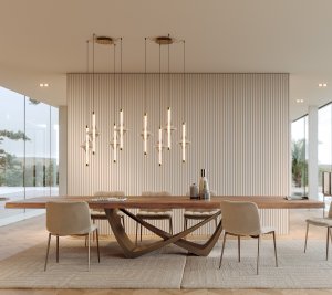 Bach Wood Table by Bontempi