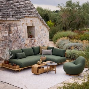 Sticks Platform Corner Sofa by Cane-line