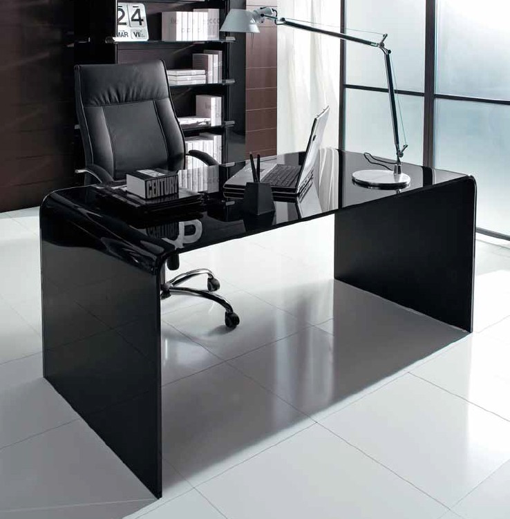 modern office desks glass