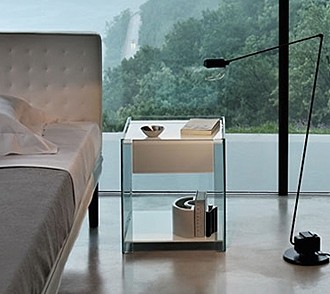 Milo end table from Fiam, designed by Ilaria Marelli