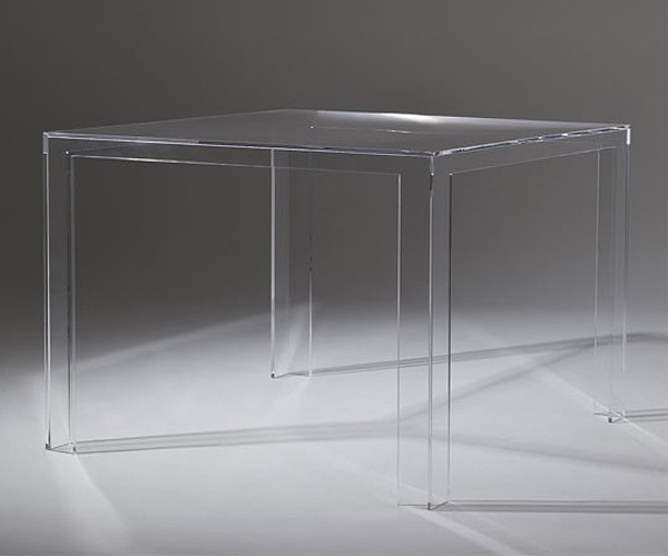 Invisible Table dining from Kartell, designed by Tokujin Yoshioka