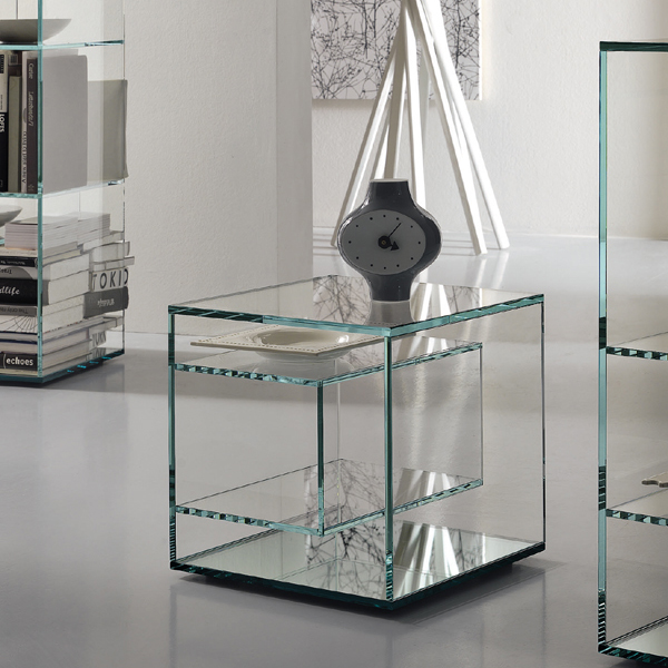 Liber E end table from Tonelli, designed by Luca Papini