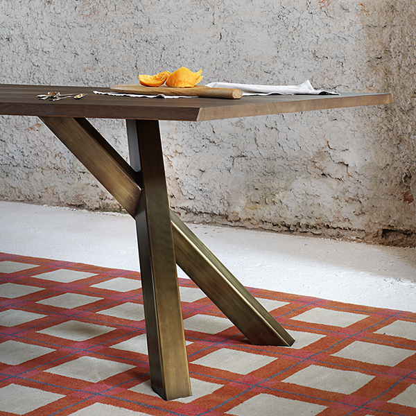 Gustave dining table from Miniforms, designed by Paolo Cappello