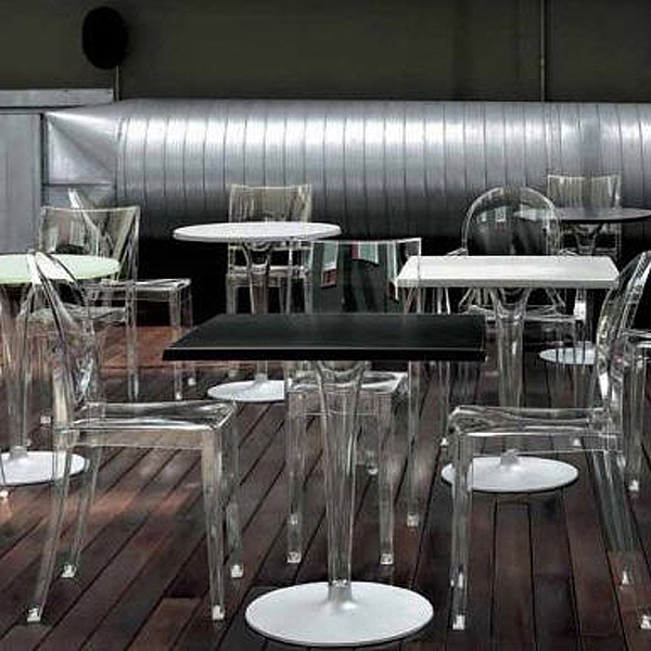 Top Top Bistro dining table from Kartell, designed by Philippe Starck