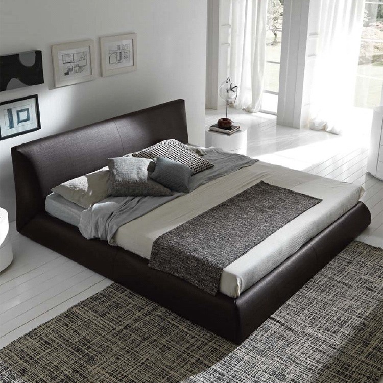 Rossetto Coco Bed Leather Bedroom Furniture Ultra Modern